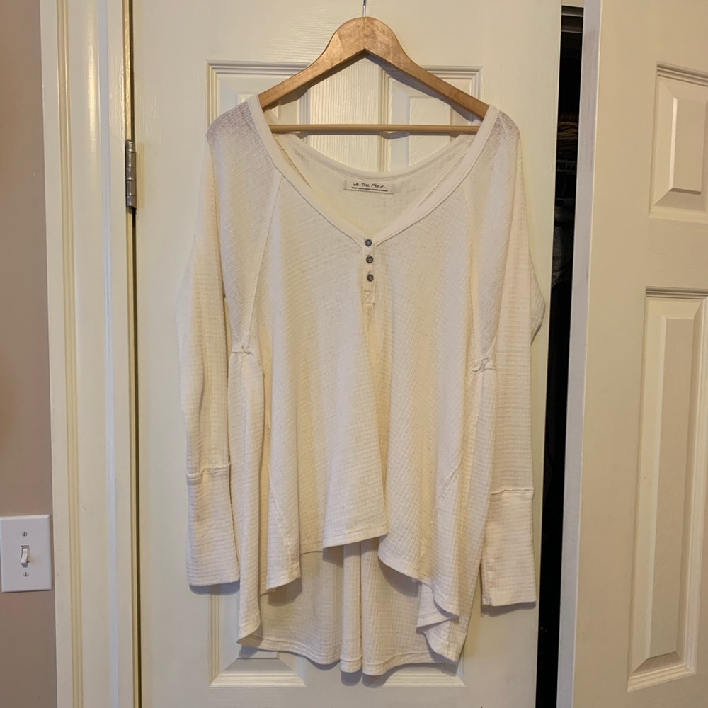 We The Free Waffle Knit Thermal Henley